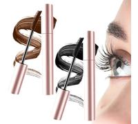 2025 Nuovo Relaxrich Mascara Con Fibre Allunganti, Mascara Waterproof, A Lunga Durata E Senza Sbavature, Crea Ciglia Finte Naturali E Folte (Nero+Marrone)
