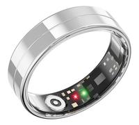 2025 Nuovo Smart Ring Ultra Sottile, Monitora 24/7 Frequenza Cardiaca, SpO2, Sonno, Temperatura Corporea, ecc. Anelli per Uomini e Donne, Nessun Costo di Abbonamento, Android iOS (Argento Taglia 9)