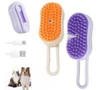 2025 Nuovo Spazzola a Vapore per Gatti e Cani 3-in-1 Steamy Brush Gatto e Cane Multifunzionale Spazzola Gatto con Vapore Spazzola per la Pulizia Ricaricabile dei Peli di Animali per Il Massaggio