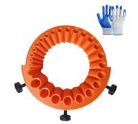 2025 Nuovo Strumento per Affilatrice Trapano, Materiale Plastico, Ripristinare Punte Smussate, con un Paio di Guanti, per Punte da 2 a 13 mm, per Rettifica Smerigliatrice da 125 mm (arancione)