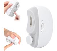 2025 Nuovo Tagliaunghie Elettrico, Punching Automatico Per Unghie,Trimmer Per Unghie Wireless,Nessun Rumore, Funzionamento A Un Tatto, Anziani E Adulti, Lima Per Unghie Portatile Per Bambini (Bianco)