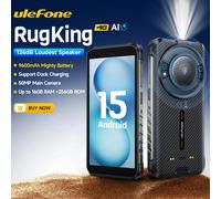 【Estreno mondiale】Ulefone RugKing Telefono robusto 4G Android 15 Fino a 16 GB + 256 GB Smartphone impermeabile 9600 mAh NFC Versione globale Add UAN07