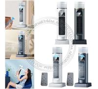 2025 NUOVO ventilatore a torre portatile con 6 velocità del vento e ventola senza lama nebulizzata per camera da letto, soggiorno, ufficio Black NO Remote