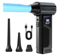 【2025 Nuovo】 Ventilatore d'aria turbo con motore brushless con ventola a getto wireless per la pulizia dell'auto con display digitale a luce LED Uso esterno portatile