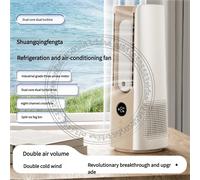 2025 Nuovo ventilatore turbo senza lama con umidificatore Mini ventilatore da tavolo portatile silenzioso ricaricabile USB per l'home office platinum spray