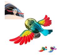 2025 Ornamenti creativi che sbattono ali uccello su auto specchietto retrovisore, divertente compagno alimentato dal vento accessorio ala rotante, simulazione uccello volante moto auto ornamento