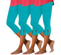 2025 Pantaloni aderenti da donna 3 pezzi a vita alta Hollow Yoga Pantaloni leggeri e comodi su misura Tinta unita Morbido Sevens Puro Cotone Spandex Short, blu cielo, L
