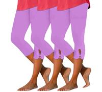 2025 Pantaloni aderenti da donna 3 pezzi a vita alta Hollow Yoga Pantaloni leggeri e comodi su misura Tinta unita Morbido Sevens Puro Cotone Spandex Short, rosa, XL