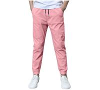2025 Pantaloni da Bambino Unisex Sportivi Pants per Ragazzi Pantalone Largo Leggero Jogger in Pile Stretch Streetwear Y2K Lunghi, Adatti alla Pelle, Bambini, attività all'Aria Aperta