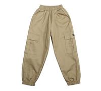 2025 Pantaloni da Bambino Unisex Trekking Convertibili Baggy Garcon Cintura Elastica Sportivi Jogger in Pile Grande Taglia Lunghi, Adatti alla Pelle, per Bambini vestibilità Regolare