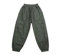 2025 Pantaloni da Bambino Unisex Trekking Convertibili Baggy Garcon Cintura Elastica Sportivi Jogger in Pile Grande Taglia Lunghi, Adatti alla Pelle, per Bambini vestibilità Regolare