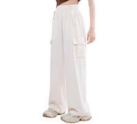 2025 Pantaloni Lunghi per Ragazze Baggy Leggeri Pantalone Y2K Streetwear a Gamba Larga Casual attività all'Aria Aperta da Street Dance Taglio Dritto e Regolare Girls' Autumn Winter Style Long Pants