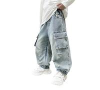 2025 Pantaloni Lunghi per Ragazzo,Joggers Sweatpants Casual attività all'Aria Aperta da Street Dance Cargo Elastico in Vita Traspirante con Il Tempo Libero