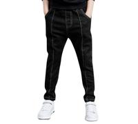 2025 Pantaloni Lunghi per Ragazzo,Y2K Streetwear a Gamba Larga Elastica lavati della Tuta Ragazzo Cargo Elastico in Vita Traspirante Dritta Morbidi Comodi Casual Atletica