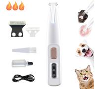 2025 Paw Trimmer for Dog, Electric Dog Foot Trimmer, Rechargeable Pet Hair Clippers with Led Light, Multifunctional Dogs & Cats Paw Shaver (B Set)