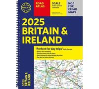 2025 Philip's Road Atlas Britain and Ireland (Anello, filo)