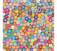 2025 Plan Your Goals: Monthly and weekly planner with productivity tabs to organize your to-do with ease; 192 pages 8.5" x 8.5"; flowers cover.