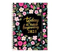 2025 Planner, 2025 Planner Weekly and Monthly, Daily Schedule Organizer, Time Management Tool, Floral Pattern Calendar Monthly Planner for Home, 8,54 x 6,22 x 0,39 Inches