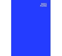 2025 Planner A4: ( Blue ) Agenda Weekly And Monthly - Horizontal - Yearly 12 Month : Jan to Dec - English Organizer - Large Size - Non Spiral - Soft Cover - For Canada: Men and Women & Kids.
