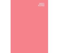 2025 Planner A4: ( Pink ) Agenda Weekly And Monthly - Horizontal - Yearly 12 Month : Jan to Dec - English Organizer - Large Size - Non Spiral - Soft Cover - For Canada: Men and Women & Kids.