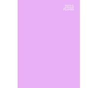 2025 Planner A4: ( Purple ) Agenda Weekly And Monthly - Horizontal - Yearly 12 Month : Jan to Dec - English Organizer - Large Size - Non Spiral - Soft Cover - For Canada: Men and Women & Kids.