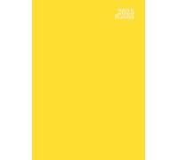 2025 Planner A4: ( Yellow ) Agenda Weekly And Monthly - Horizontal - Yearly 12 Month : Jan to Dec - English Organizer - Large Size - Non Spiral - Soft Cover - For Canada: Men and Women & Kids.