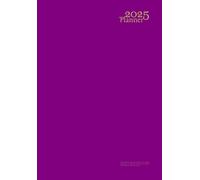 2025 Planner A5: Weekly And Monthly - Horizontal - 12 Month Jan to Dec - Agenda - English Dated - For Canada: Men, Women And Kids - Organizer - Notebook Pocket Size - Purple Soft Cover Non Spiral.
