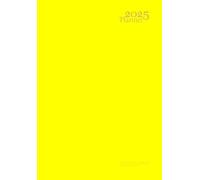 2025 Planner A5: Weekly And Monthly - Horizontal - 12 Month Jan to Dec - Agenda - English Dated - For Canada: Men, Women And Kids - Organizer - Notebook Pocket Size - Yellow Soft Cover Non Spiral.