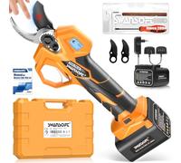 【2025 Potatura Pro Delle Viti】 SWANSOFT PRU30 Forbici Potatura a Batteria, Professionali 30mm 850W 16,8V 2+2Ah Cesoi a Batteria per Potatura Forbice Elettrica Forbici Elettriche, Giallo
