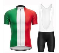 2025 Pro Team Maglia da Ciclismo da Uomo Completo, Tuta Completo Ciclismo Uomo Estivo, Abbigliamento MTB da Corsa Maglia Bici Pro, Traspirante Sportivo, Set per Mountain Bike(White,XL)