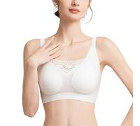 2025 Reggiseni Sottili Senza Cuciture per Mastectomia Bra da Donna Liscio, Morbido E Confortevole, Senza Ferretto, per Tutti I Giorni Reggiseno di Supporto per Protesi Mammarie(White,XL)