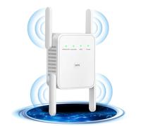 2025 Ripetitore WiFi Potente per Casa, Amplificatore WiFi Facile da Configurare, Extender 300Mbps 2.4GHz con Porta LAN, Compatibile con Router e Modem(4 Antenne)