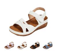 2025 Sandali Sportivi Ortopedici per Donna Piattaforma Scarpe Estate Comode Vestire Eleganti Festa Moda Sandalo a Zeppa Punta Aperta Flessibili Traspiranti Spiaggia Camminare Trekking Trekking