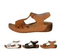 2025 Sandali Sportivi Ortopedici per Donna Piattaforma Scarpe Estate Comode Vestire Eleganti Festa Moda Sandalo a Zeppa Punta Aperta Traspiranti Flessibili Spiaggia Trekking Escursionismo, A11, 39 EU