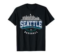 2025 Seattle Team Skyline Word Art Cal Raleigh MLBPA Maglietta