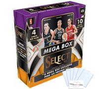 2025 Select WNBA Mega Box con 40 carte collezionabili totali + 6 Toploader e magnete StreetCards Cerca l'inserto ruota colore!