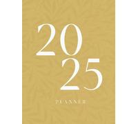 2025 Simple Planner in Mustard Yellow: Yearly, Monthly & Weekly Overview