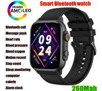 2025 Smart Bluetooth Watch schermo di chiamata Pressione costante in stock Frequenza cardiaca Passaggi di esercizi per la pressione sanguigna AMOLED uomini e donne