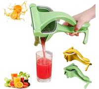 2025 Spremiagrumi manuale | Spremiagrumi portatile per anguria | Versione migliorata ABS Efficiente, facile da usare e pulire, spremiagrumi versatile per cucina, campeggio (verde)