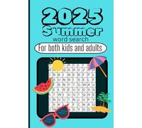 2025 Summer 1 word search book: puzzle for kids and adults both , paperback , size - 6*9 , 500 searches, for enjoying summer, large print