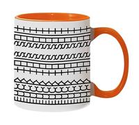2025 Tazza con tazza da tè nascosta e messaggio nascosto, tazza da caffè, novità, creatività, divertente, ceramica, amante del caffè, umorismo unico, per adulti, (arancione, 9,5 x 8,2 cm)