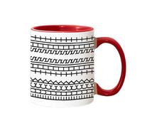 2025 Tazza con tazza da tè nascosta e messaggio nascosto, tazza da caffè, novità, creatività, divertente, ceramica, amante del caffè, umorismo unico, per adulti (rosso, 9. 5 x 8. 2 cm)