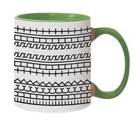 2025 Tazza con tazza da tè nascosta e messaggio nascosto, tazza da caffè, novità, creatività, divertente, ceramica, amante del caffè, umorismo unico, per adulti (verde, 9,5 x 8,2 cm)