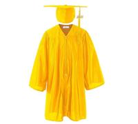 2025 Toga Laurea Bambino con Cappello Set Toga e Tocco Bambini Cerimonia di Laurea Vestito Ragazzo Ragazza Abbigliamento Performante Uniforme Costume Unisex Abito Festa Diploma 3-12 Anni