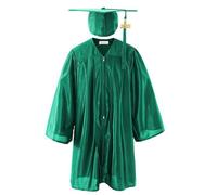 2025 Toga Laurea Bambino con Cappello Set Toga e Tocco Bambini Cerimonia di Laurea Vestito Ragazzo Ragazza Abbigliamento Performante Uniforme Costume Unisex Abito Festa Diploma 3-12 Anni