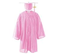2025 Toga Laurea Bambino con Cappello Set Toga e Tocco Bambini Cerimonia di Laurea Vestito Ragazzo Ragazza Abbigliamento Performante Uniforme Costume Unisex Abito Festa Diploma 3-12 Anni