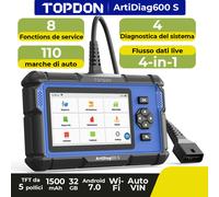 2025 TOPDON AD600S dispositivo diagnostico auto OBD2 Scanner 8Funzione WIFI
