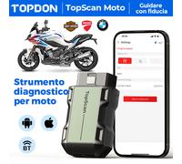 2025 TOPDON TopScan Moto OBD2 Moto Dispositivo Diagnostico Scanner Bluetooth