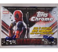 2025 Topps Chrome Deadpool Valore Scatola 28 Trading Carte 2 Esclusivo Icone