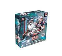 2025 Topps NFL Chrome Football Trading Card Mega Box